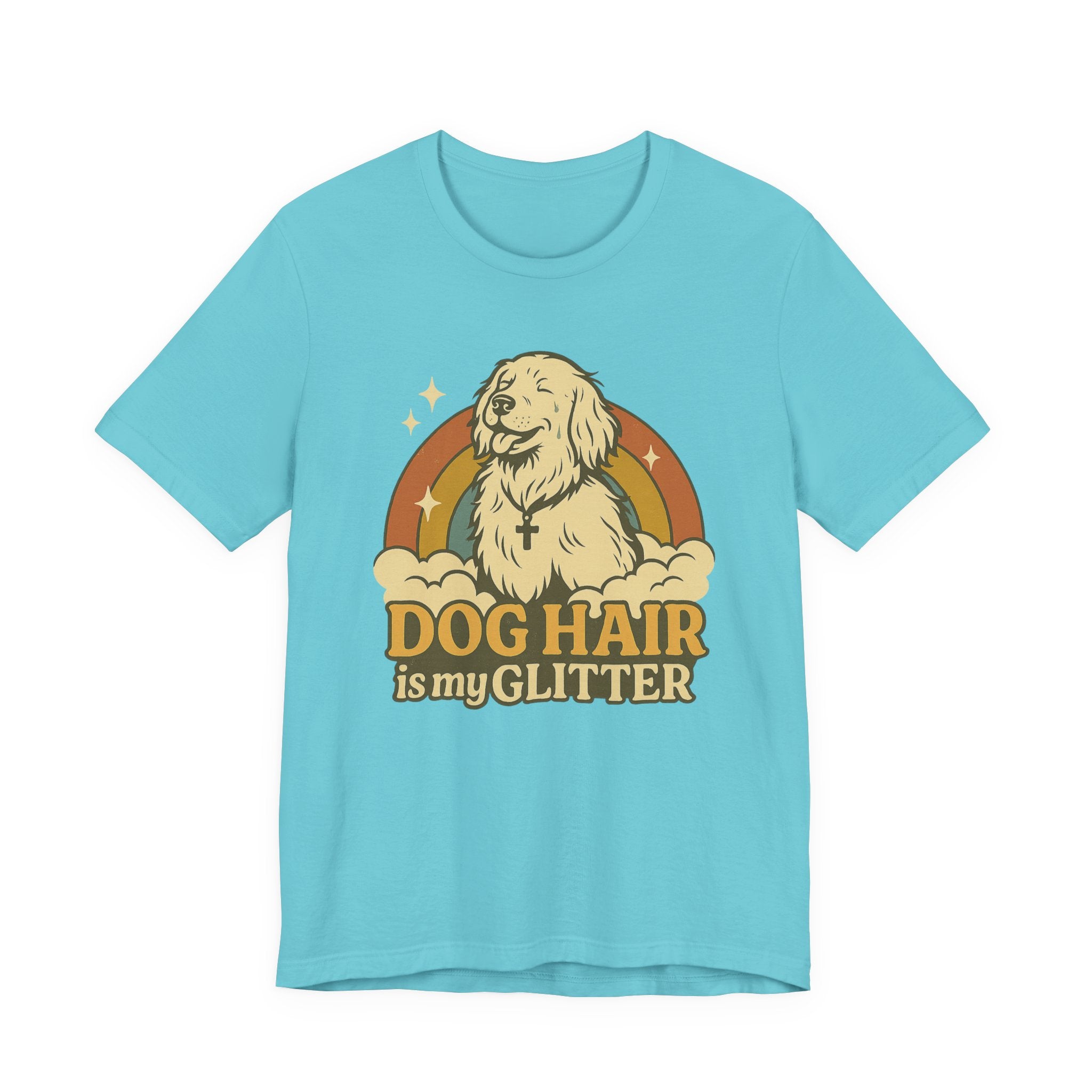 "Dog Hair Is My Glitter" – Retro Golden Vibes Edition