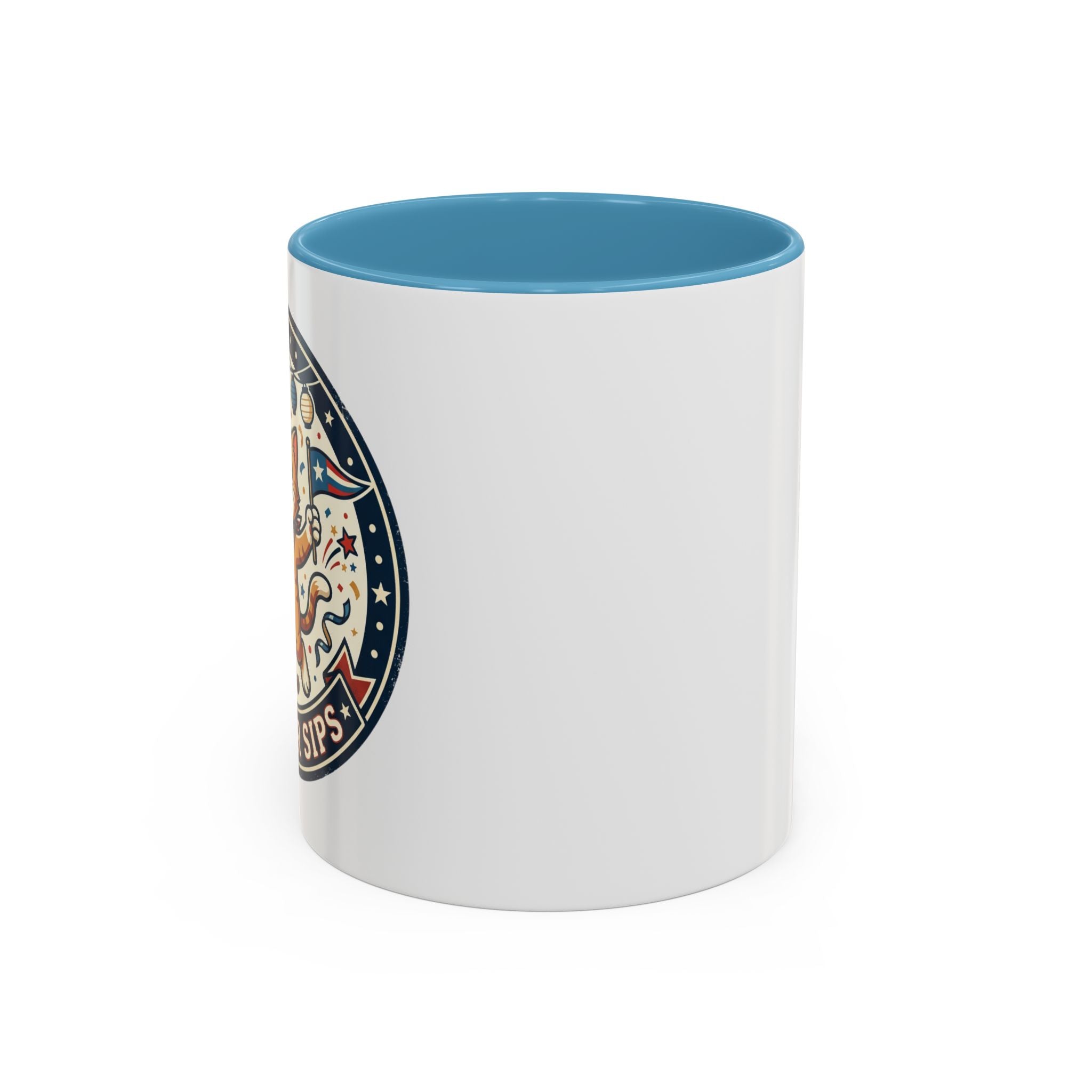 Space Camper Patch Coffee Mug — Retro Astronaut Camper 11/15oz Accent Mug