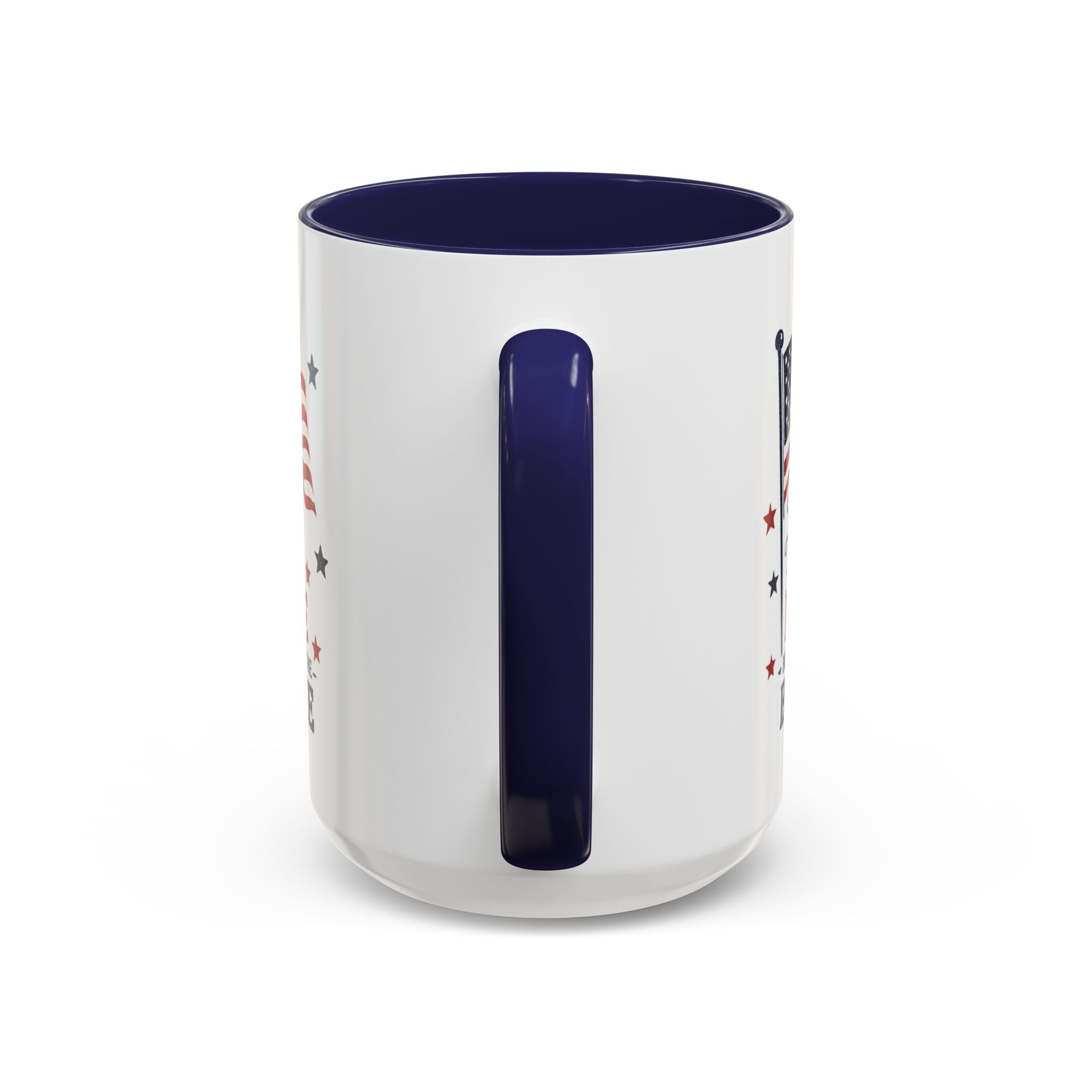 Patriotic Coffee Mug — "Land of the Free Because of the Brave" Accent Mug