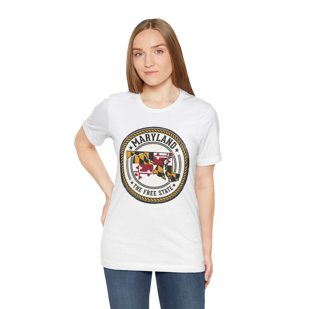Maryland State Seal T-Shirt – The Free State Flag Emblem Tee