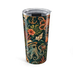 20oz Octopus Floral Tumbler — Tropical Nautical Insulated Travel Cup