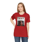 Patriotic Dog T-Shirt - Photo Print with American Flag Bunting
