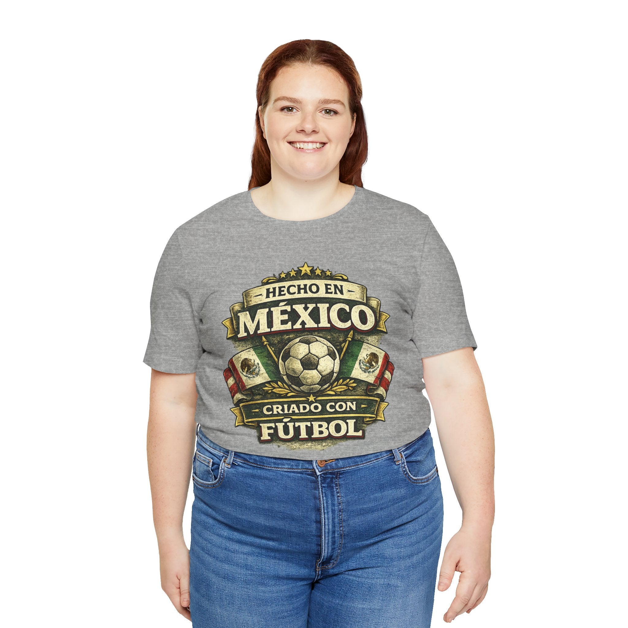 Mexico Soccer T‑Shirt — "Hecho en México, Criado con Fútbol" Vintage Football Tee