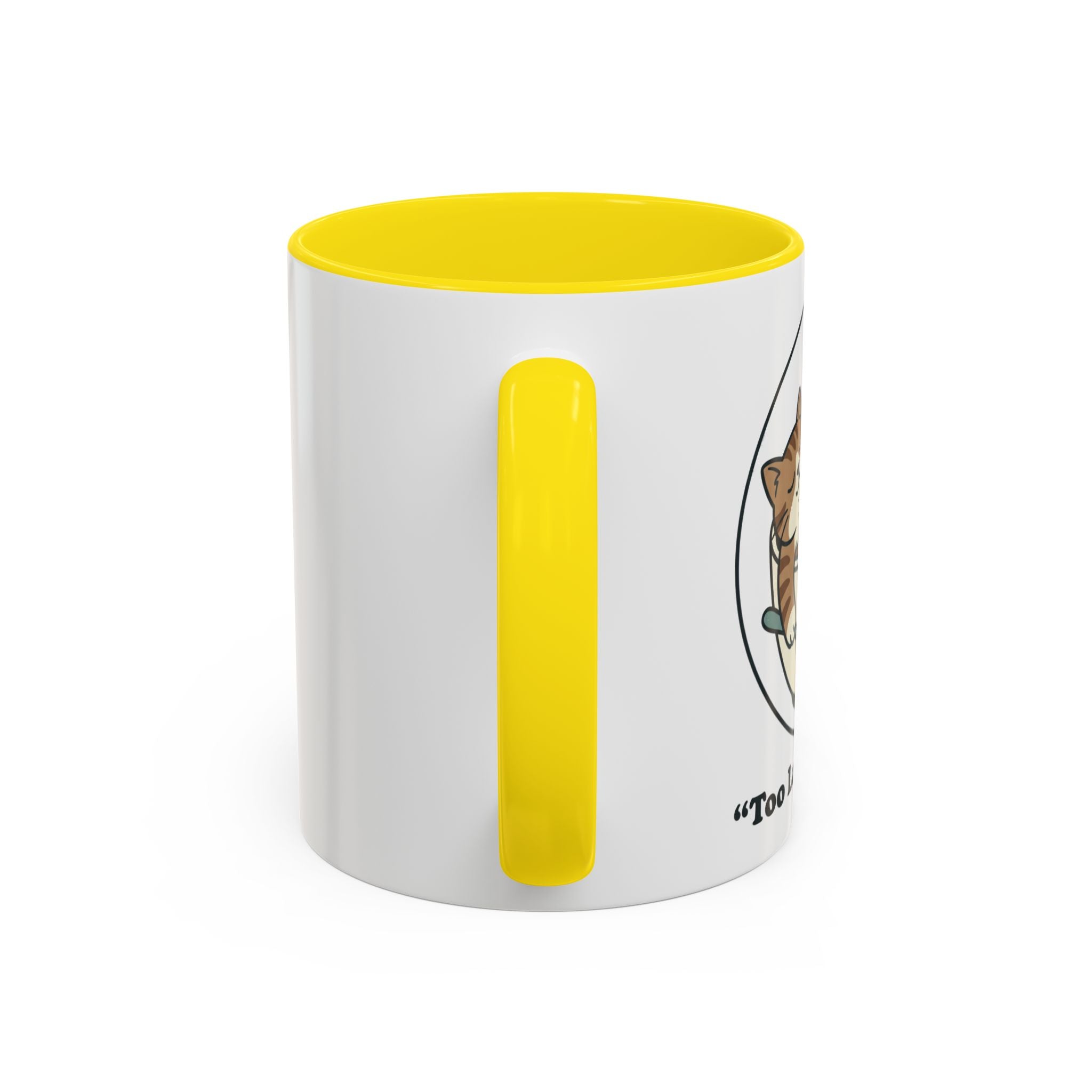Latte Cat Coffee Mug – "Don't Wake Me, I'll Move" Cute Cat Latte Art Ceramic Accent Mug