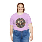 USA Eagle Vintage Patriotic T-Shirt — American Flag Graphic Tee