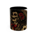 Day of the Dead Soccer Skull Accent Mug — 11/15oz