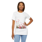 Floral Meadow Tee – Pink Wildflower Field Graphic T-Shirt