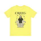 Creed-Inspired Unisex Jersey Tee - Wine & Cheese Lover's Shirt, Casual Daywear, Gift for Friends, Music Merch, Funny Tee
