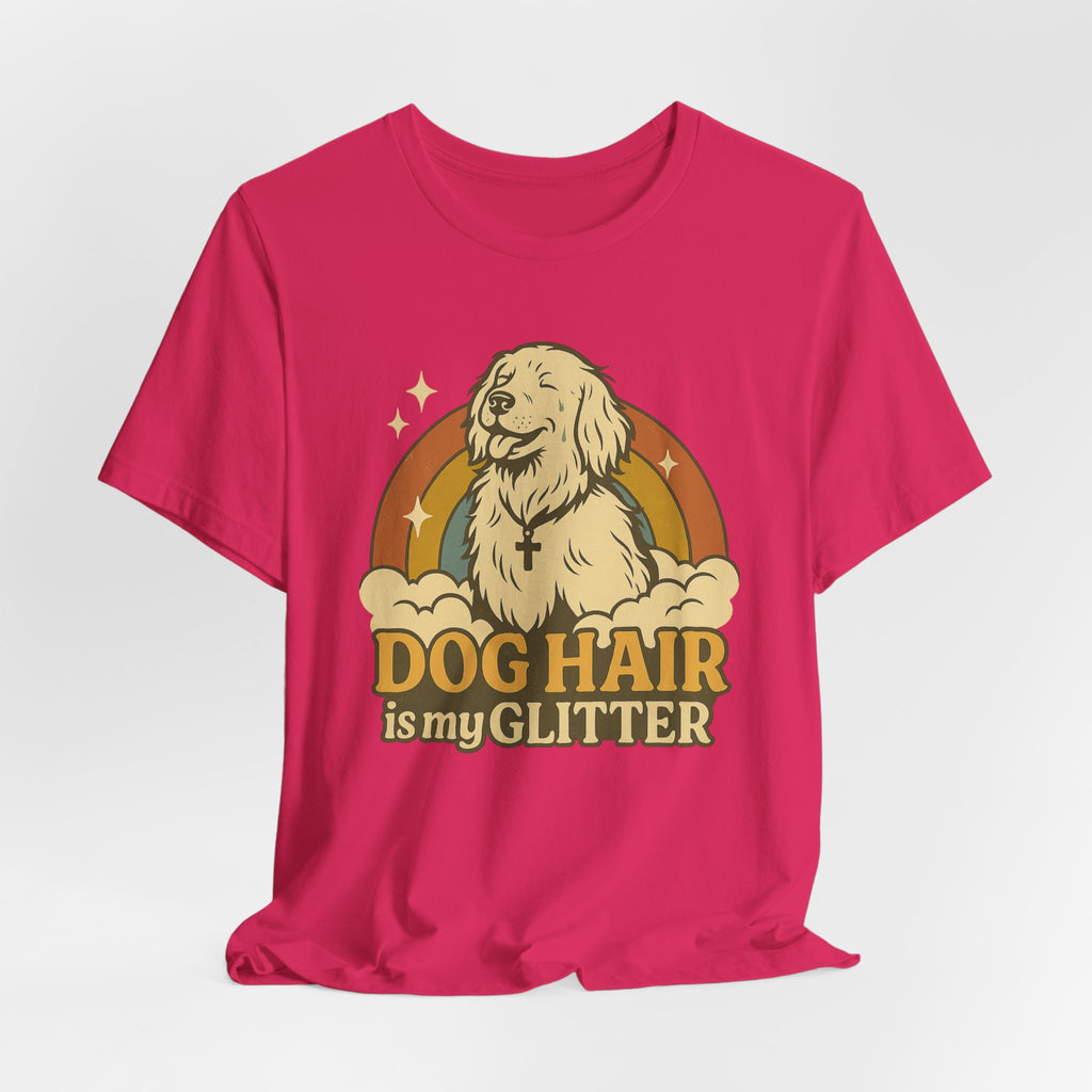"Dog Hair Is My Glitter" – Retro Golden Vibes Edition