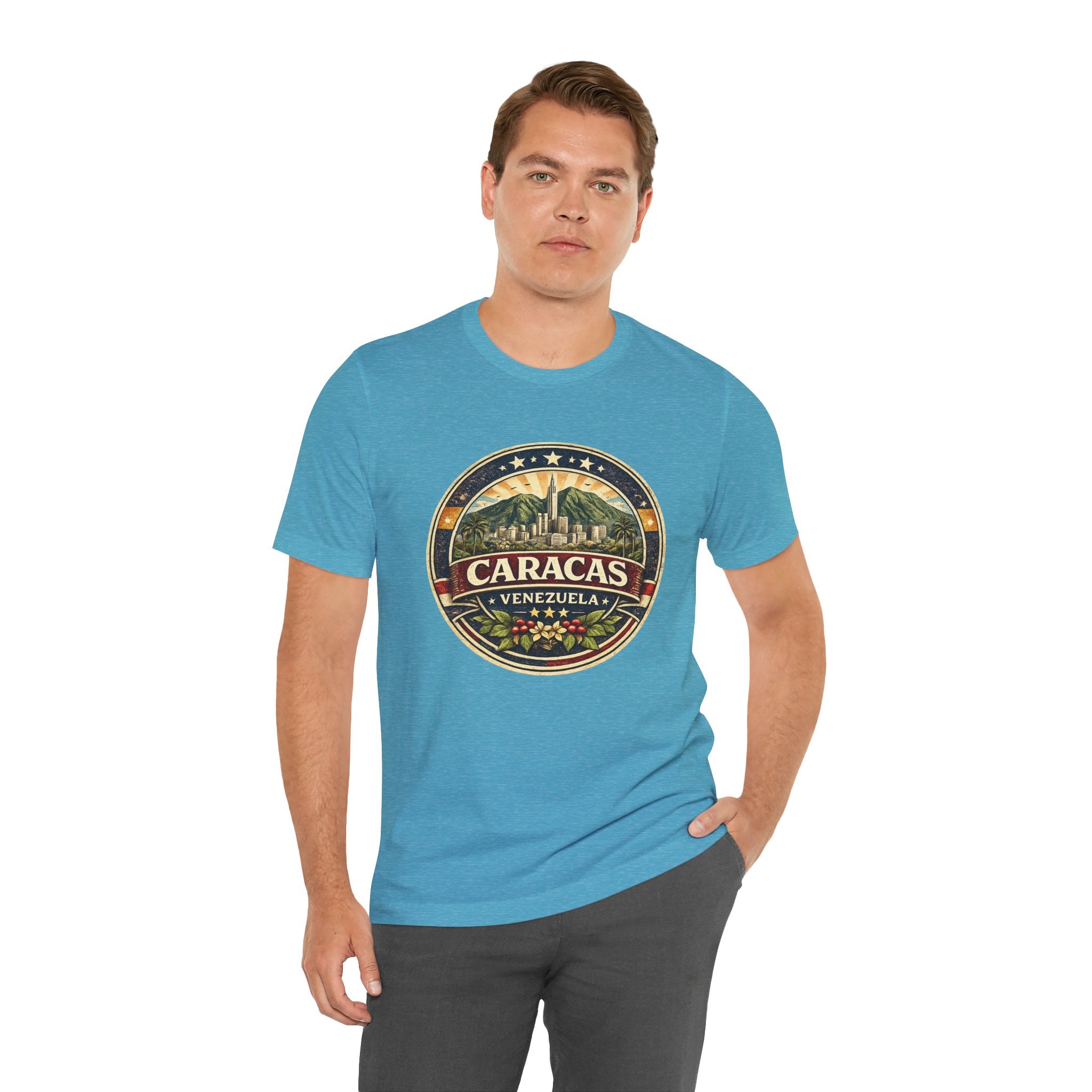 Caracas Venezuela Vintage Travel Tee — Retro City Badge T-Shirt