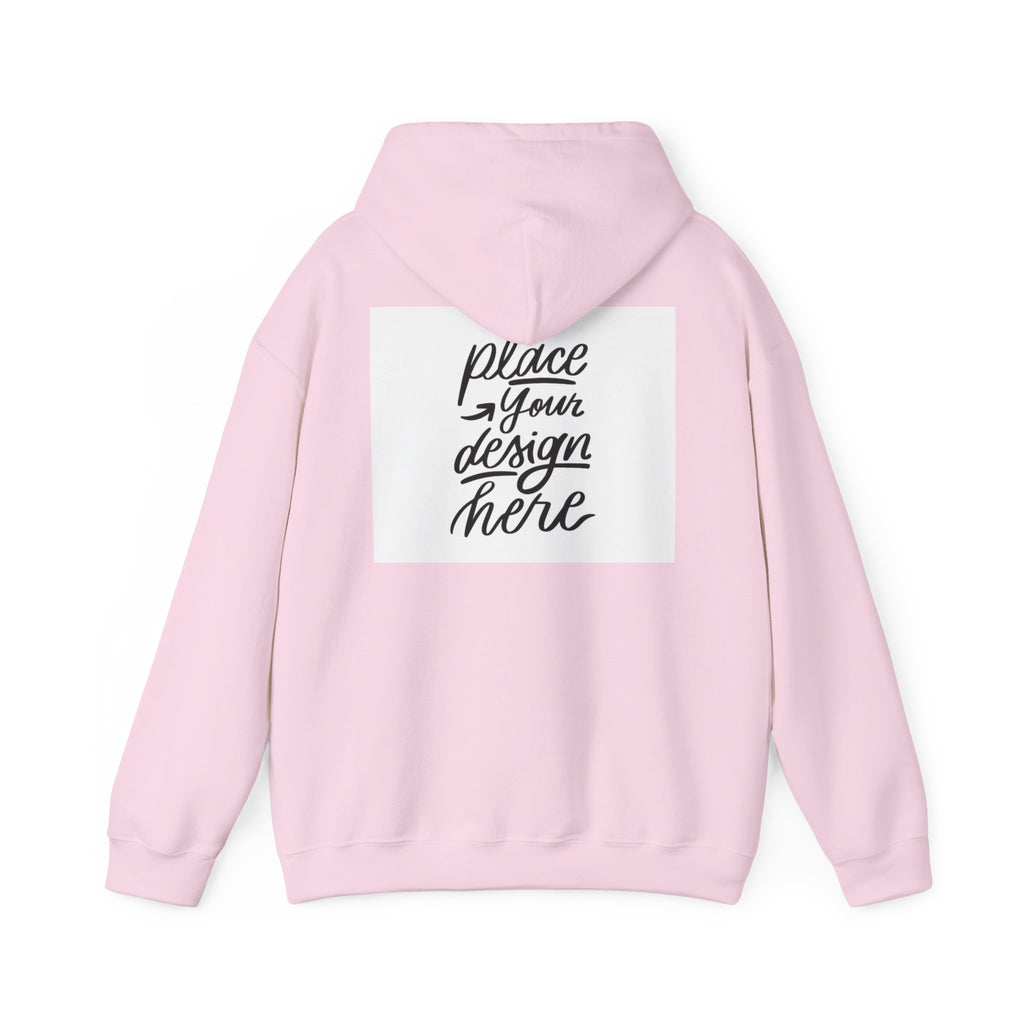 Classic Hoodie with Centered Design – 'Place Your Design Here'