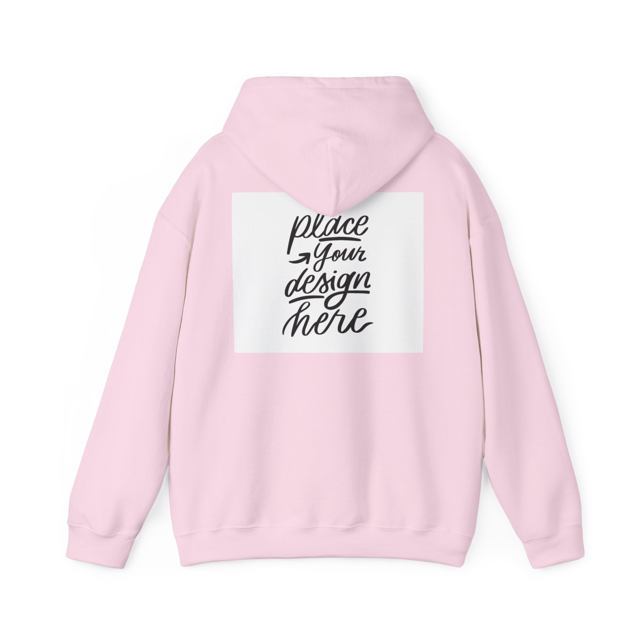 Classic Hoodie with Centered Design – 'Place Your Design Here'