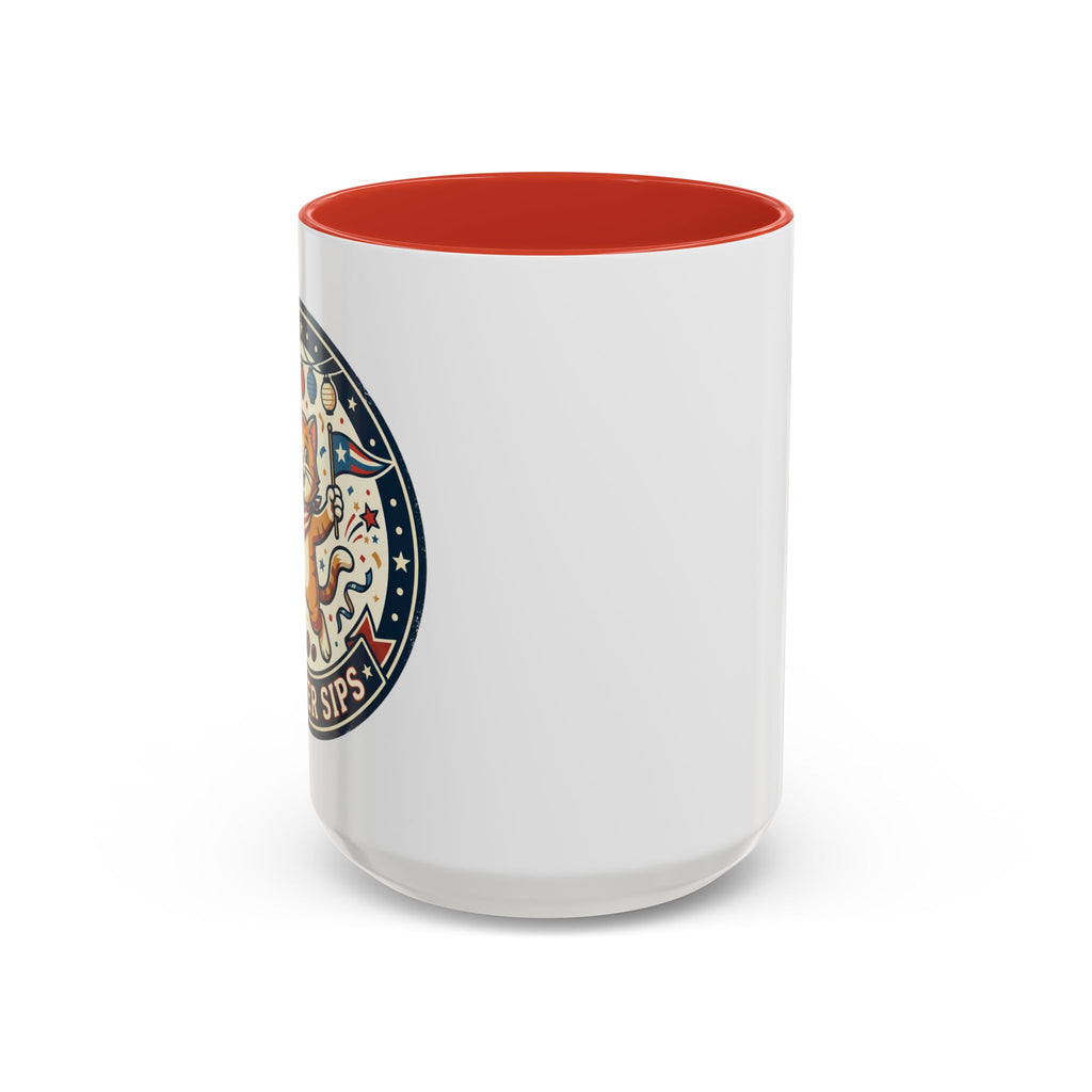 Space Camper Patch Coffee Mug — Retro Astronaut Camper 11/15oz Accent Mug