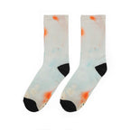 Abstract Watercolor Crew Socks — Soft Padded Tie-Dye Design