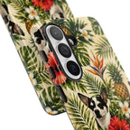 Tropical chihuahua Phone Case — Floral Pineapple Protective Tough Case