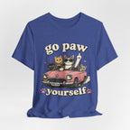 Go Paw Yourself Cat Tee – Cute Retro Cats in Convertible T‑Shirt