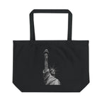 Statue of Liberty Large Eco Tote – Vintage NYC Landmark Canvas Beach & Shopping Bag