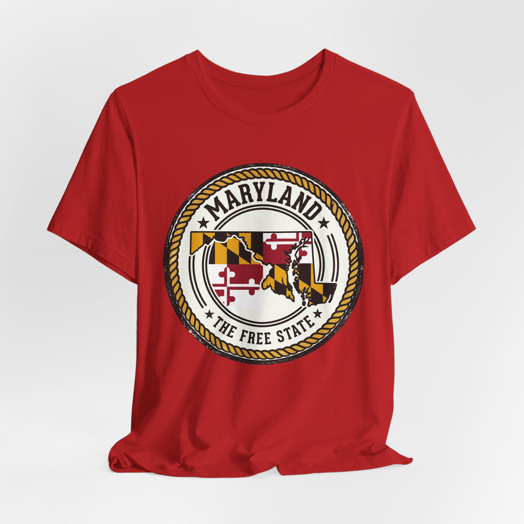 Maryland State Seal T-Shirt – The Free State Flag Emblem Tee