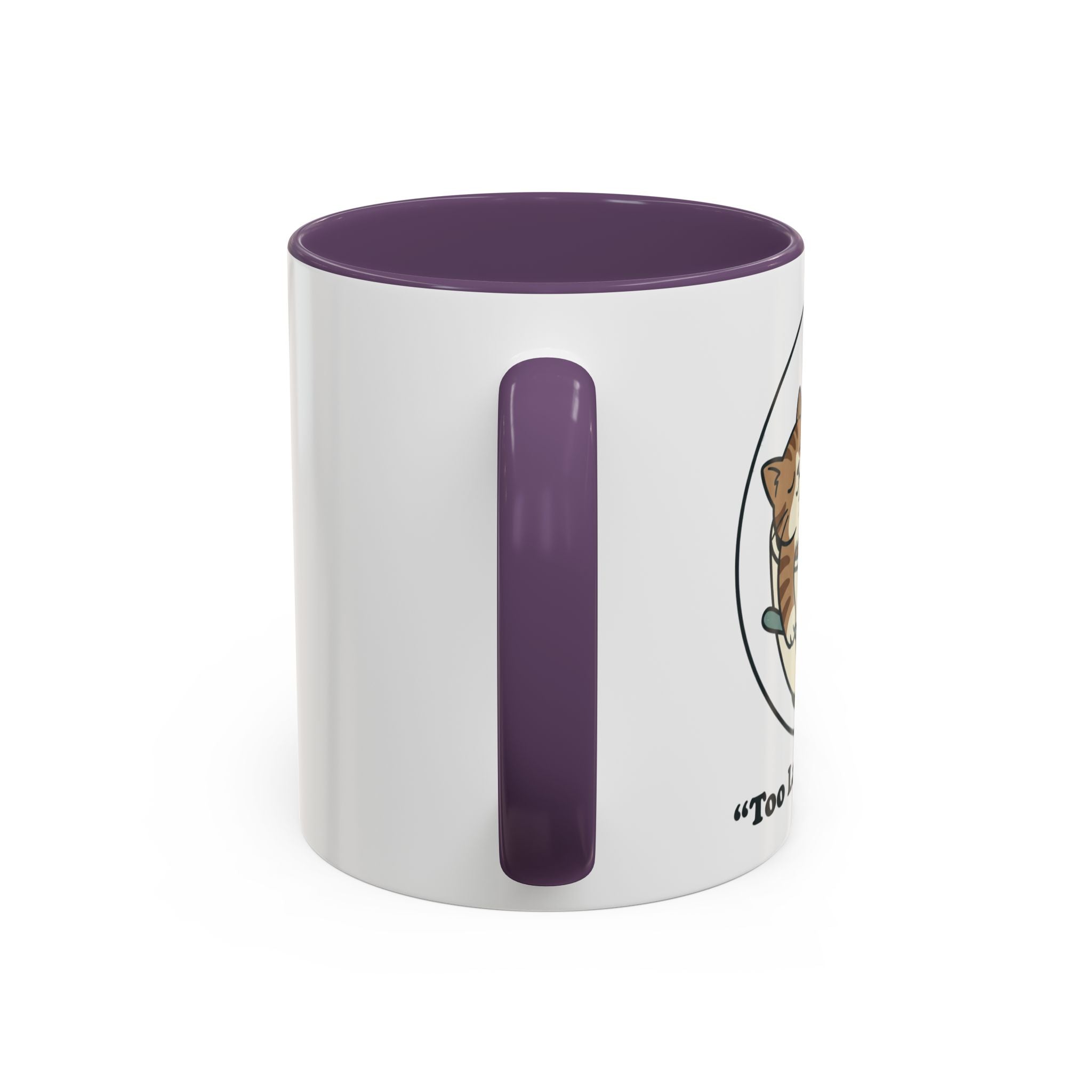 Latte Cat Coffee Mug – "Don't Wake Me, I'll Move" Cute Cat Latte Art Ceramic Accent Mug