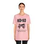 ADHD AC/DC Tee — "For Those About to Focus We Salute You" Graphic T-Shirt