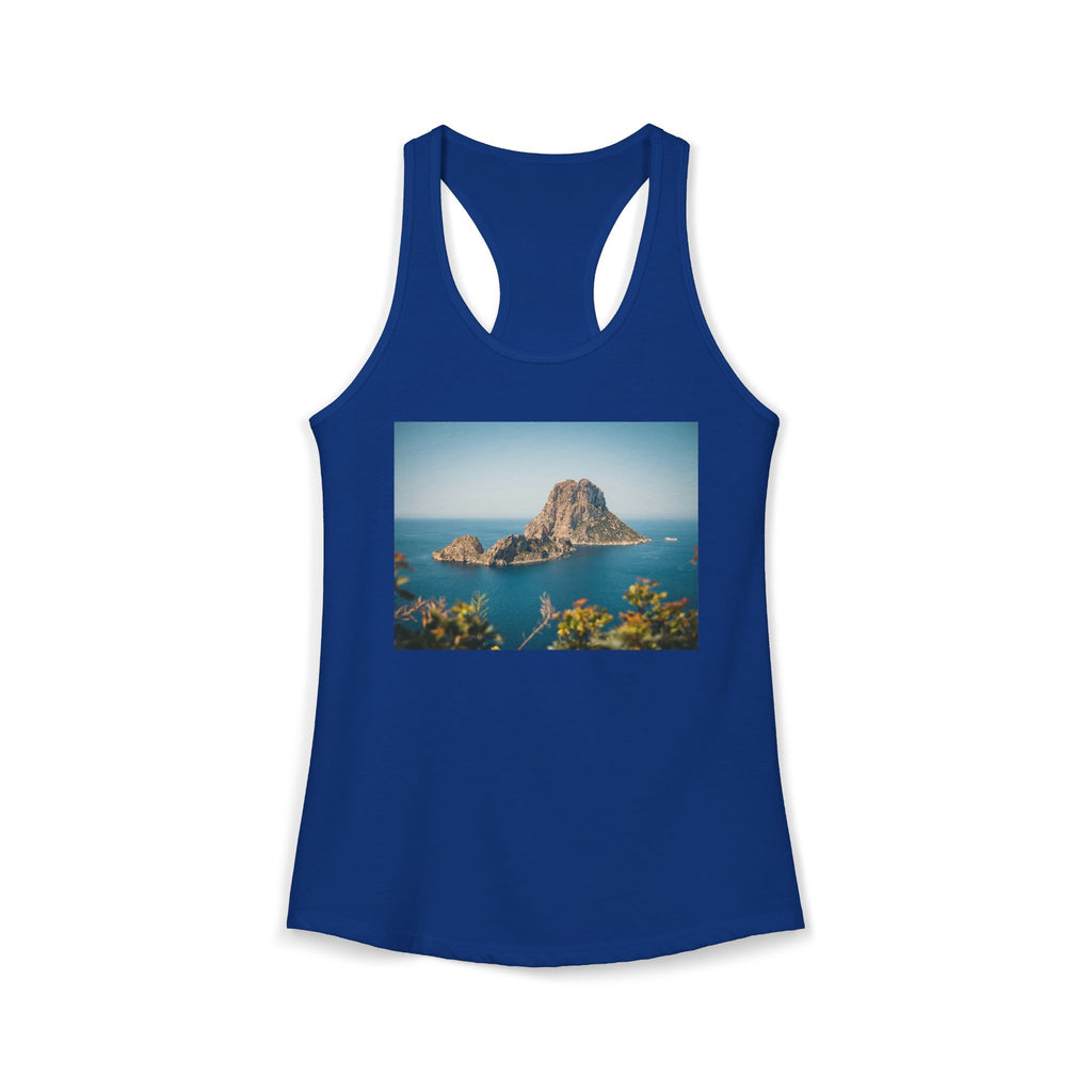 Women's Racerback Tank - Es Vedrà, Spain View