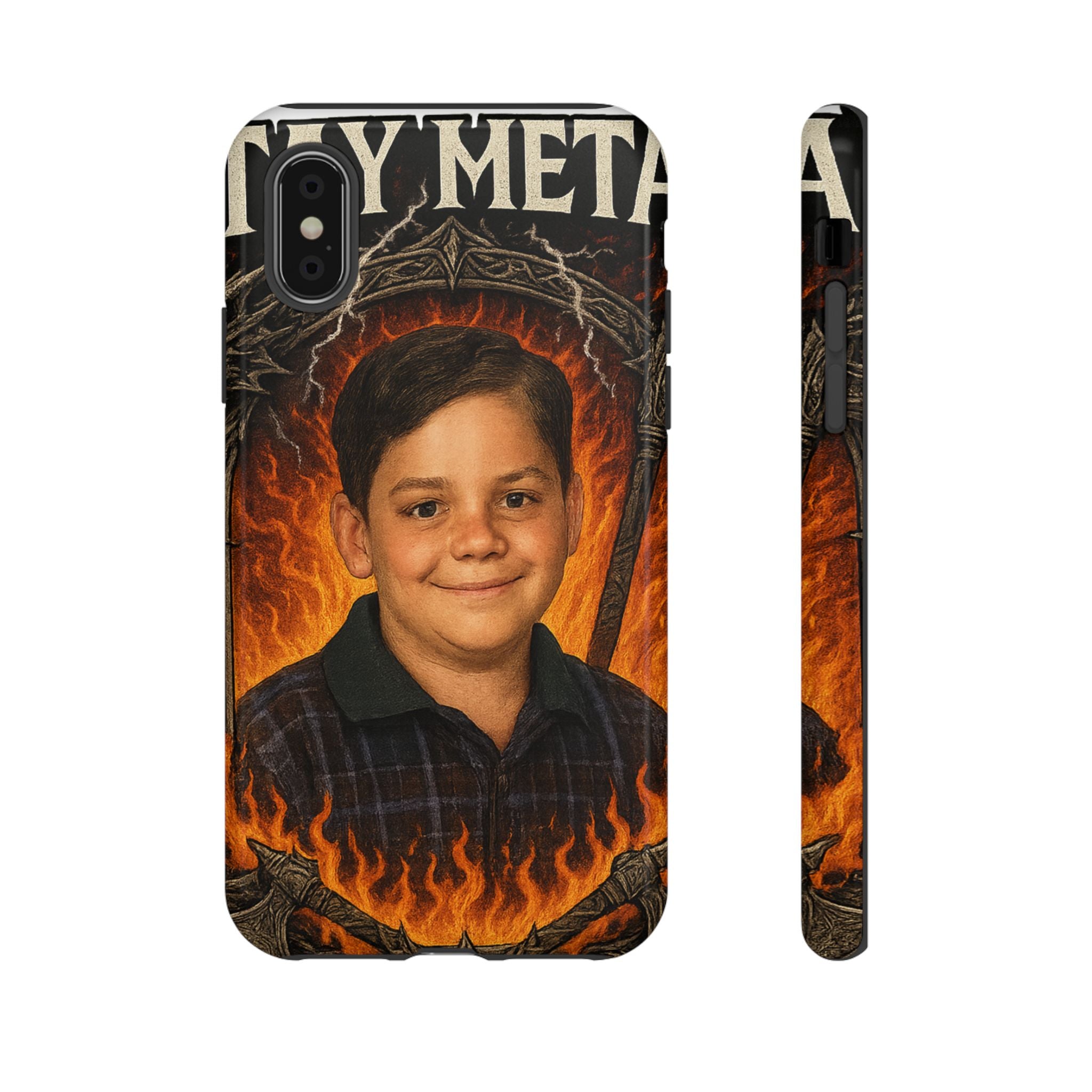 Metalhead Phone Case, Tough Cases for Music Lovers, Personalize with Unique Art, Gift for Metal Fans, Rock Lover's Accessory