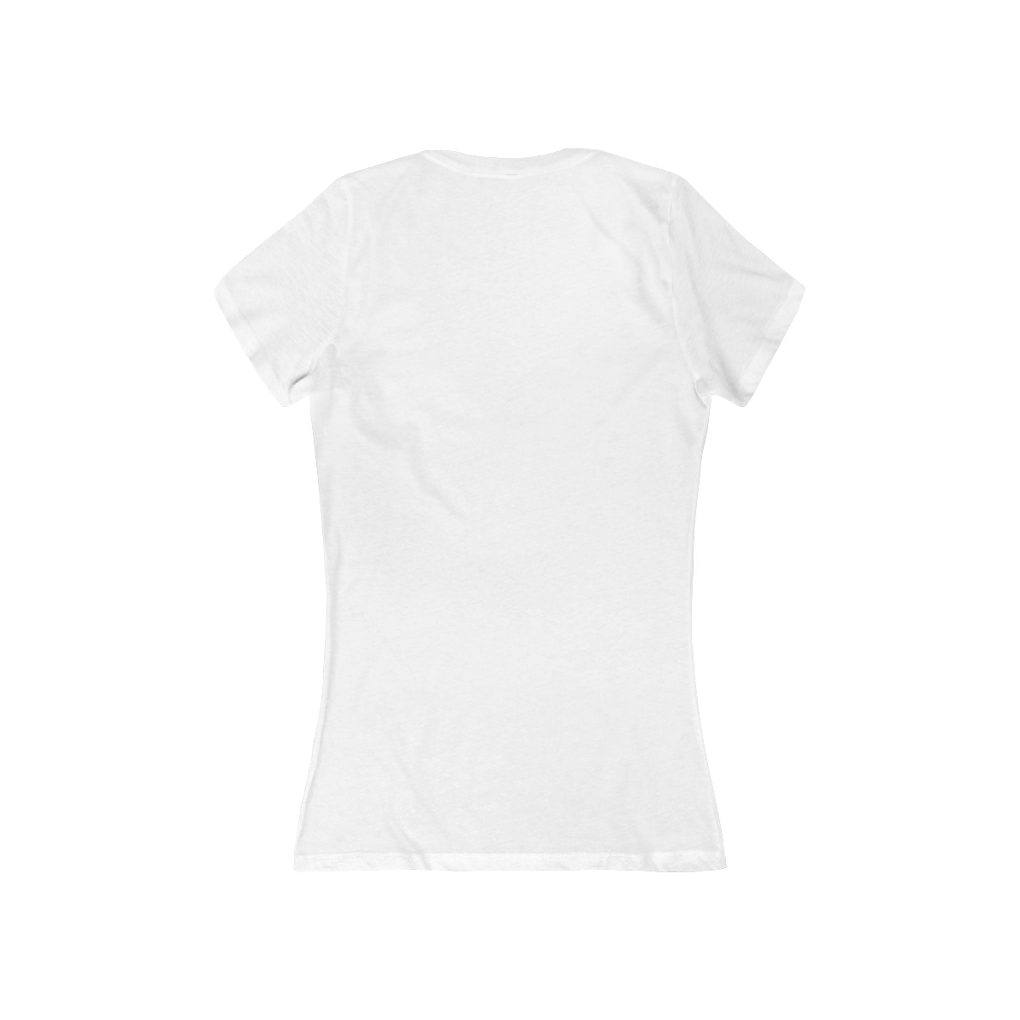Custom Women's Deep V-Neck Tee — Slim Jersey Short Sleeve