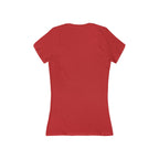 Custom Women's Deep V-Neck Tee — Slim Jersey Short Sleeve