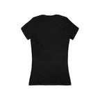 Custom Women's Deep V-Neck Tee — Slim Jersey Short Sleeve