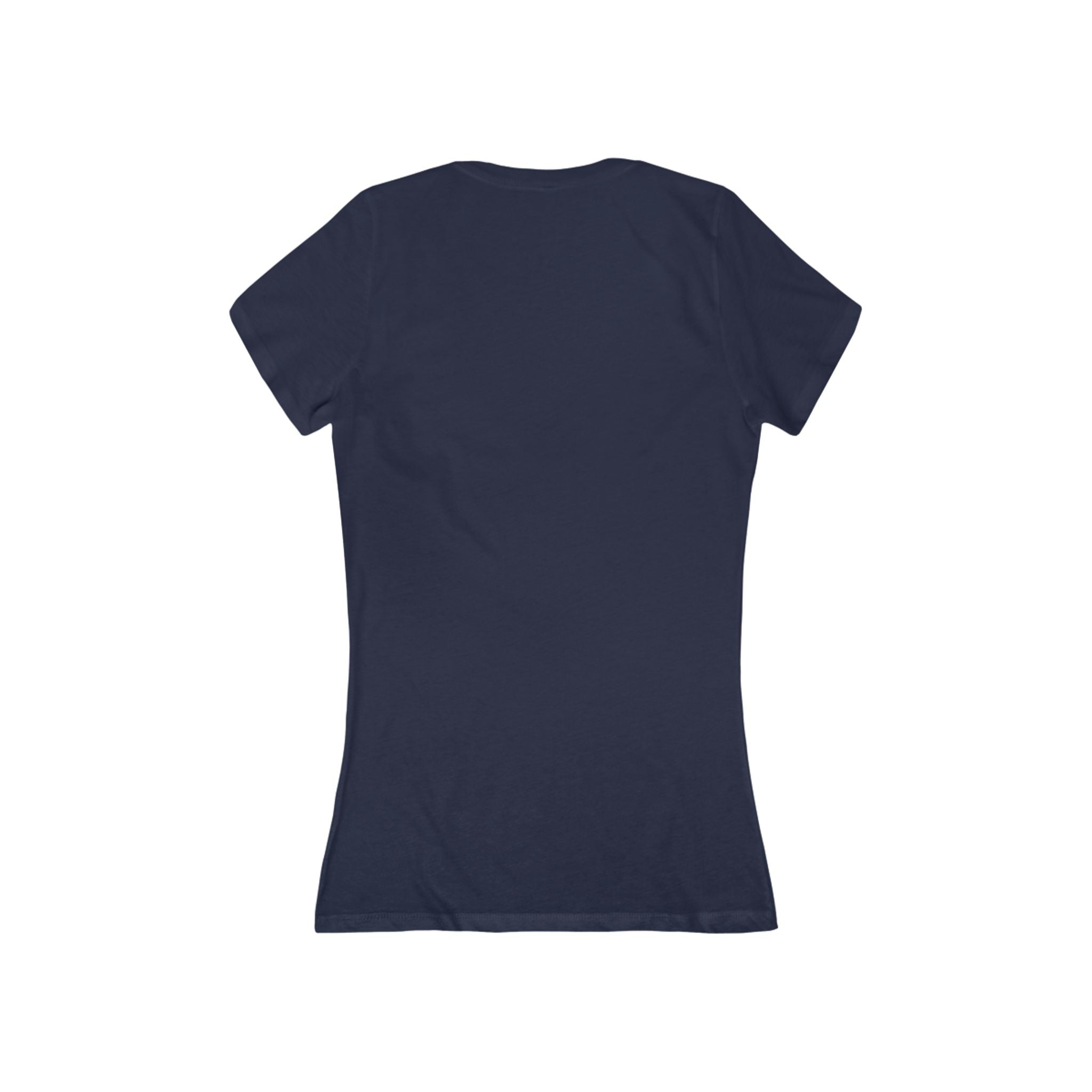 Custom Women's Deep V-Neck Tee — Slim Jersey Short Sleeve