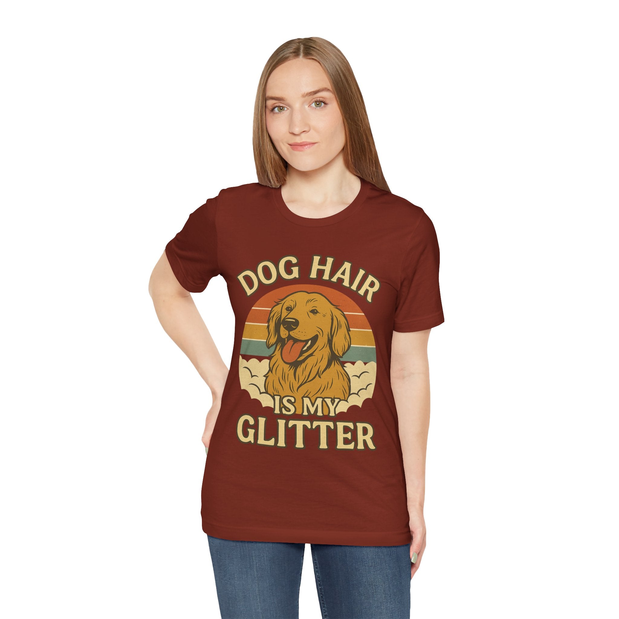 "Dog Hair Is My Glitter" – Golden Shedding Tee