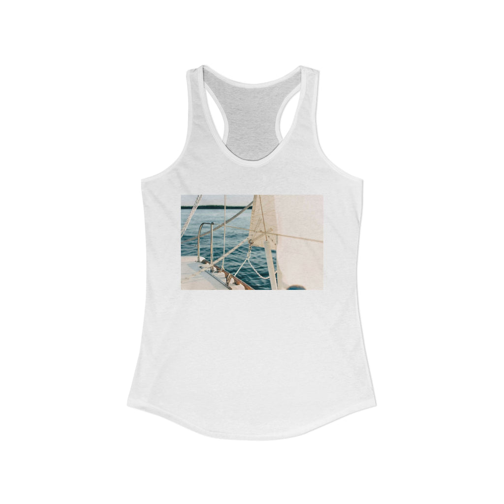 Women's Ideal Racerback Tank - Summer Boat Ocean Live