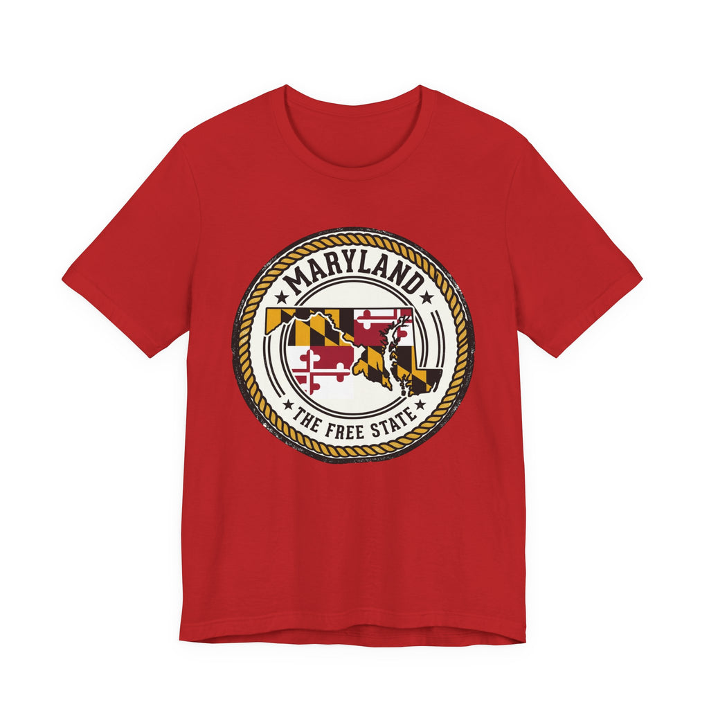 Maryland State Seal T-Shirt – The Free State Flag Emblem Tee