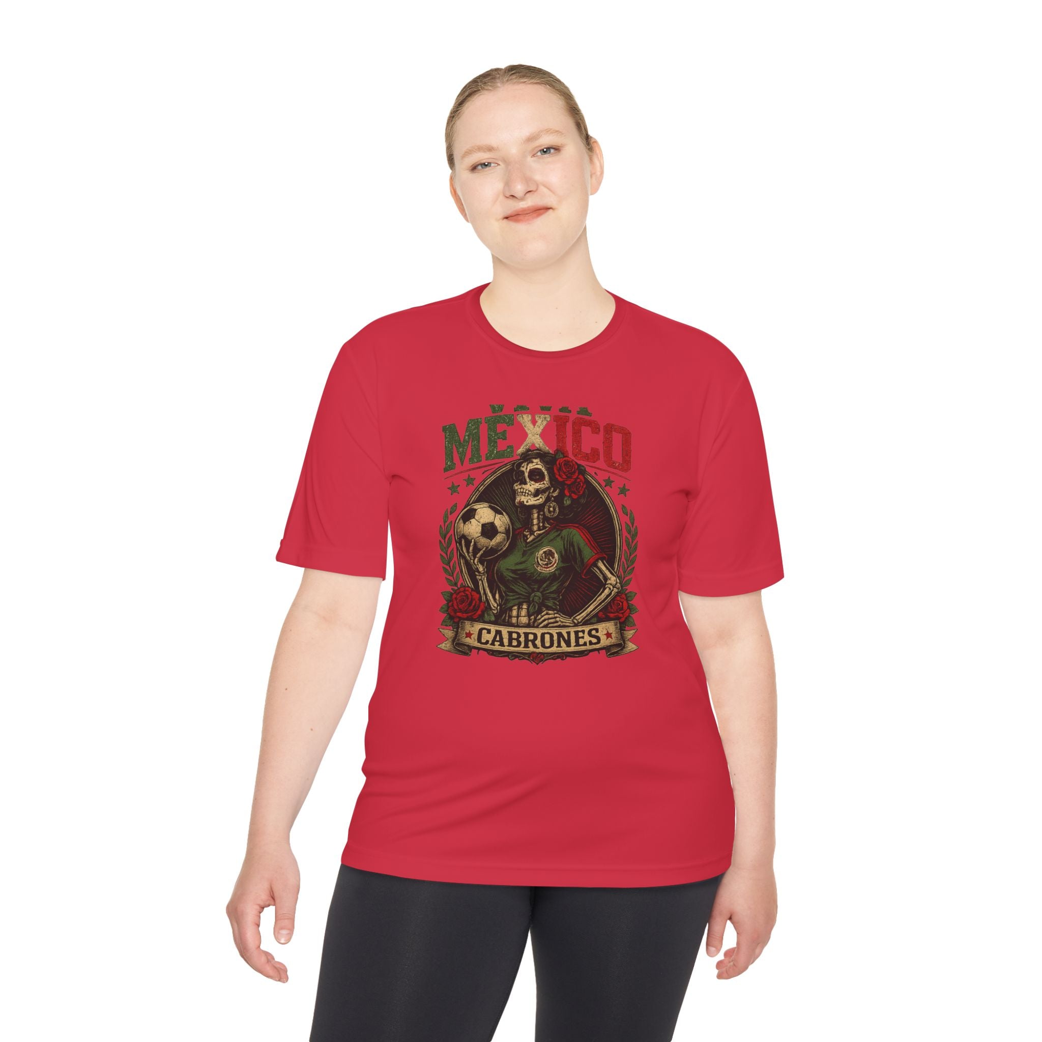 Mexico Cabrones Skull Soccer Tee — Mexican Pride Football T‑Shirt