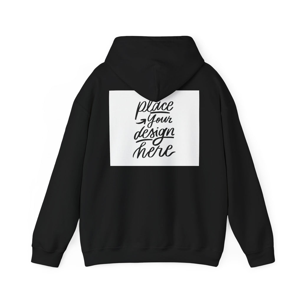 Classic Hoodie with Centered Design – 'Place Your Design Here'