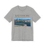 Baltimore Skyline Photo Tee — Inner Harbor Cityscape T-Shirt
