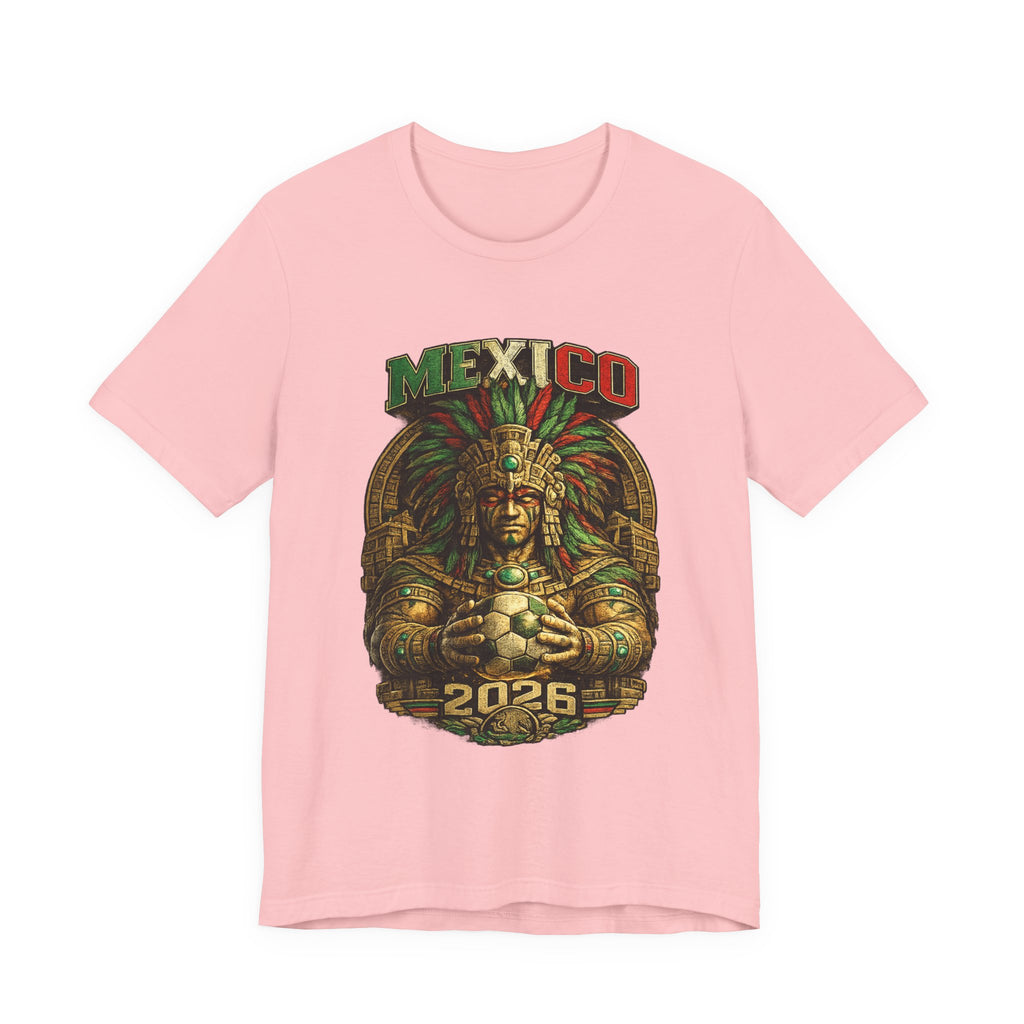 Mexico 2026 Aztec Warrior T-Shirt — Vintage Mexican Pride Soccer World Cup Tee