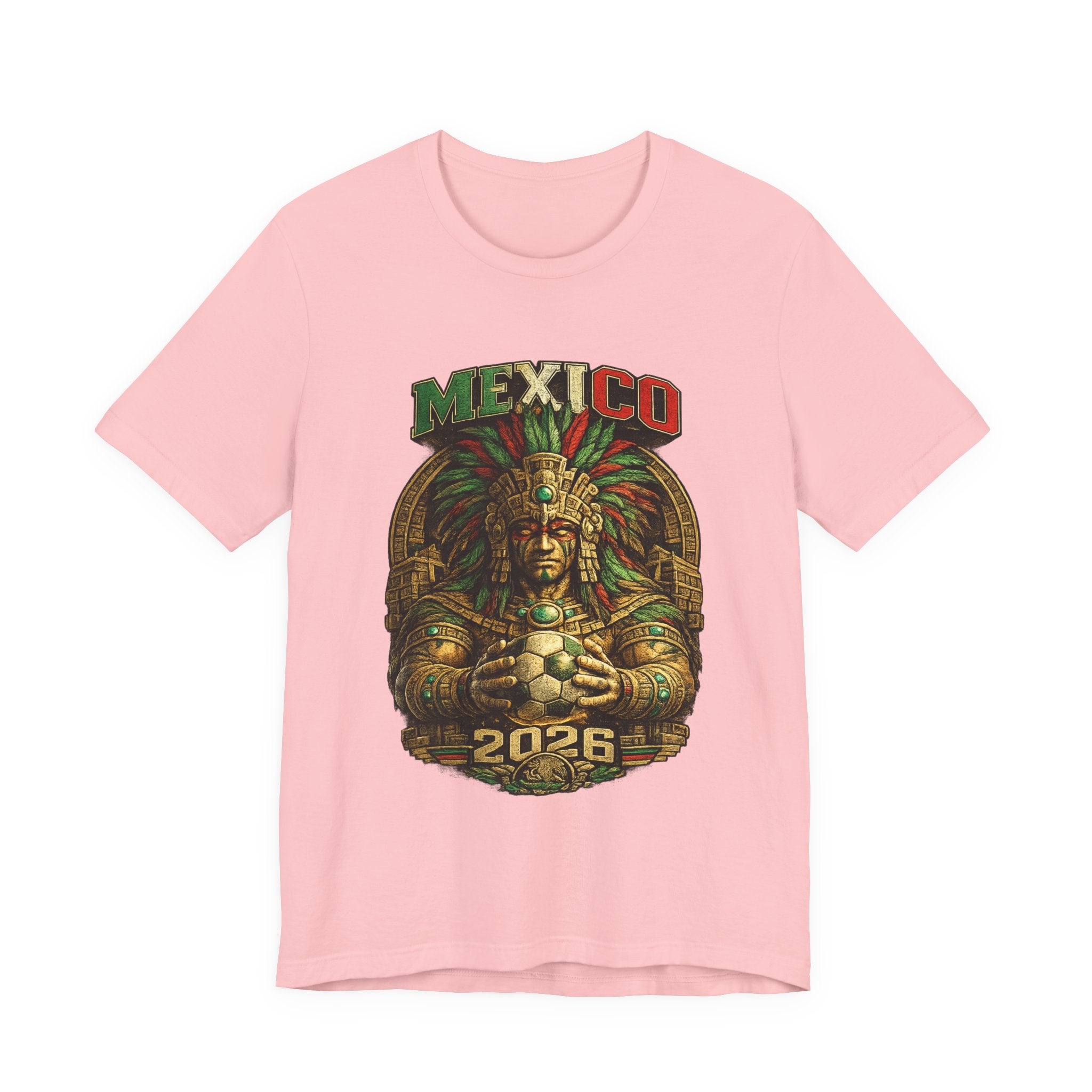 Mexico 2026 Aztec Warrior T-Shirt — Vintage Mexican Pride Soccer World Cup Tee