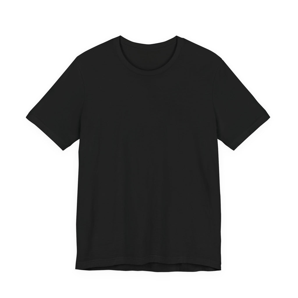 Nature Sunset Mountain Back Design T-Shirt — Scenic River & Pine Forest Graphic Tee