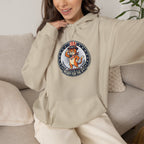 Patriotic Cat Hoodie — "Ready for the Stars" Graphic Pullover