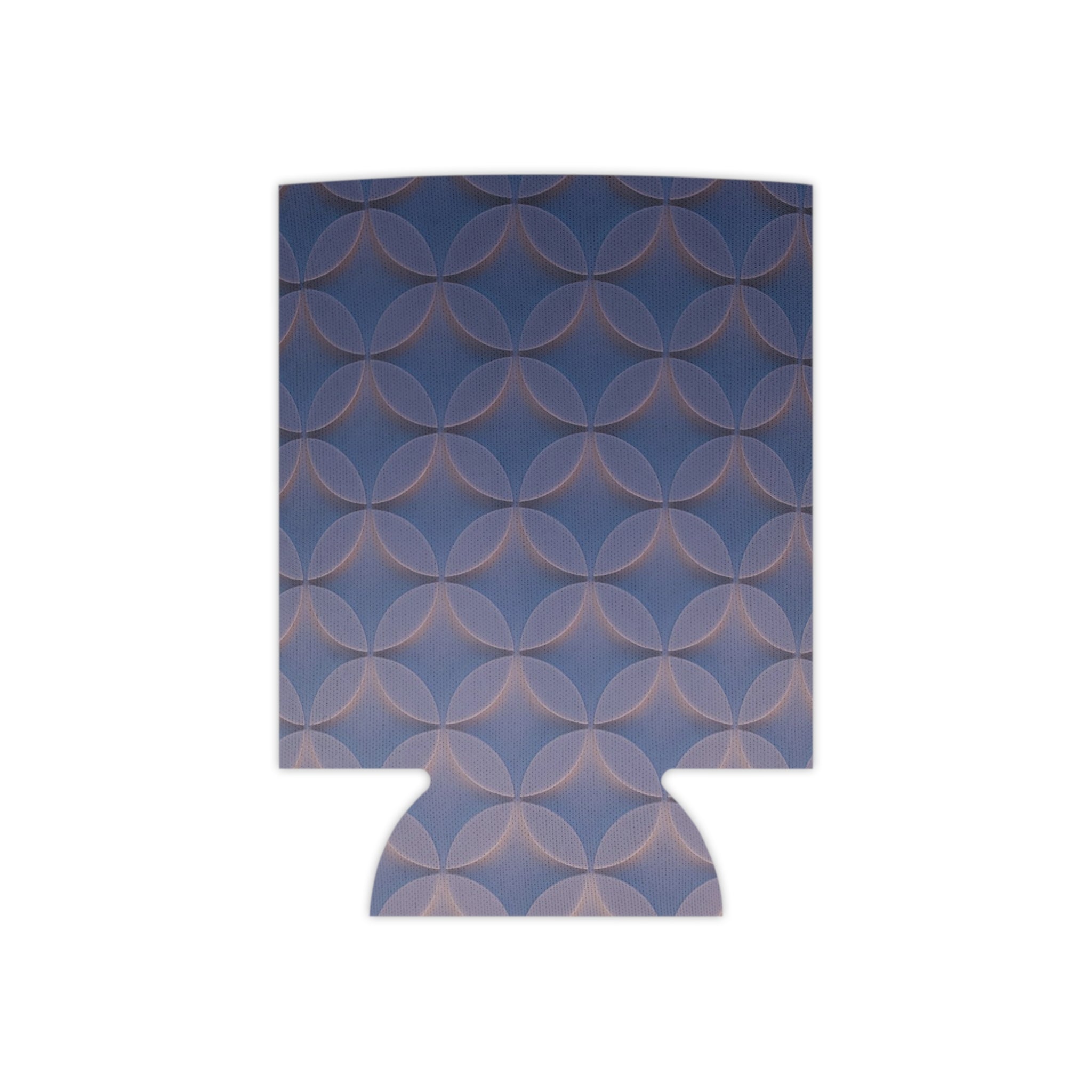 Can Cooler — Geometric Pastel Circle Pattern Neoprene Cooler