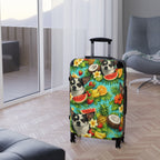 Tropical chihuahua Suitcase – Colorful Fruit & Floral Carry-On Luggage