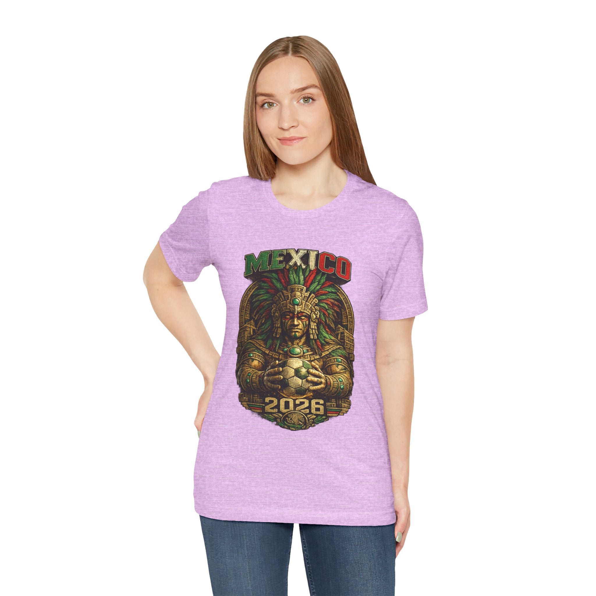 Mexico 2026 Aztec Warrior T-Shirt — Vintage Mexican Pride Soccer World Cup Tee