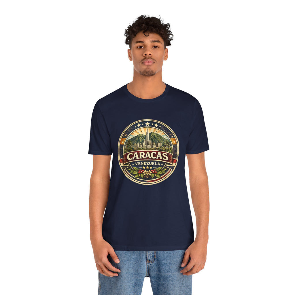 Caracas Venezuela Vintage Travel Tee — Retro City Badge T-Shirt