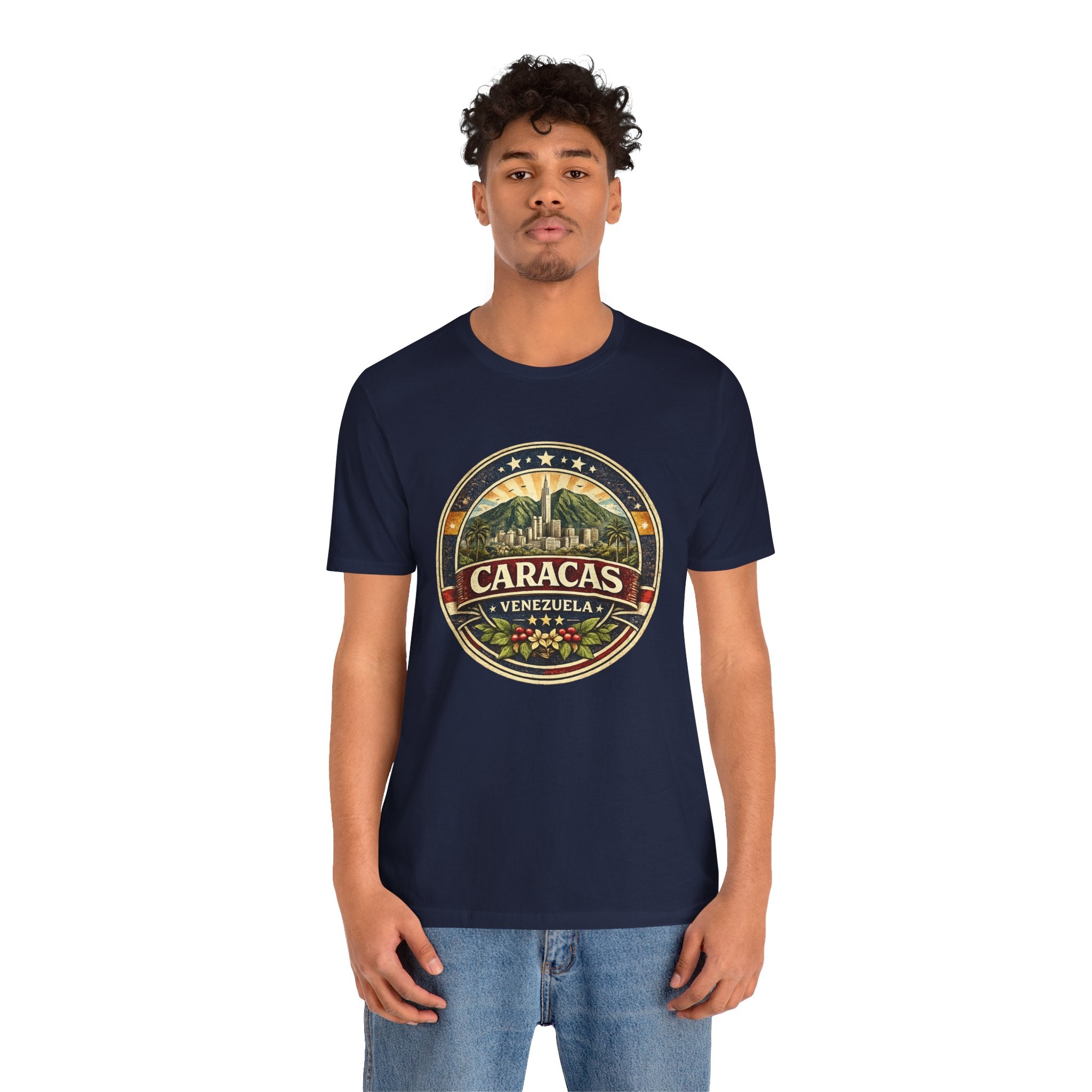 Caracas Venezuela Vintage Travel Tee — Retro City Badge T-Shirt