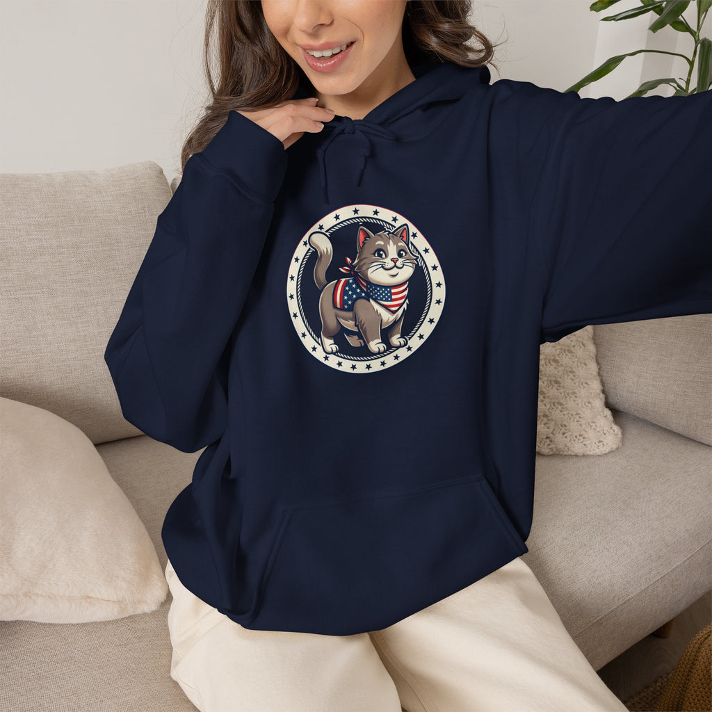 Patriotic Cat Hoodie