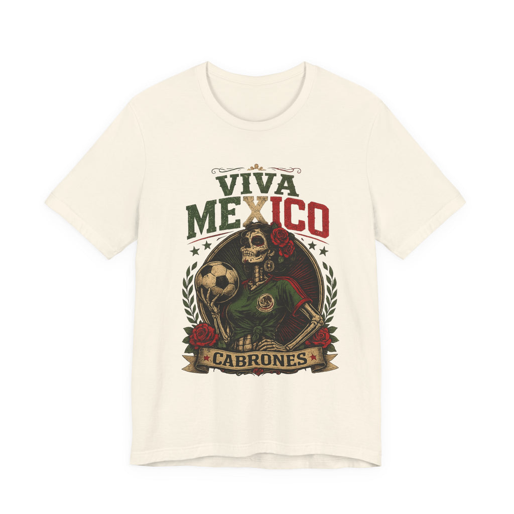 Mexico Catrina Skull T‑Shirt — Day of the Dead Mexican Soccer Tee