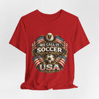 We Call It Soccer USA T-Shirt – Patriotic Eagle Soccer Tee