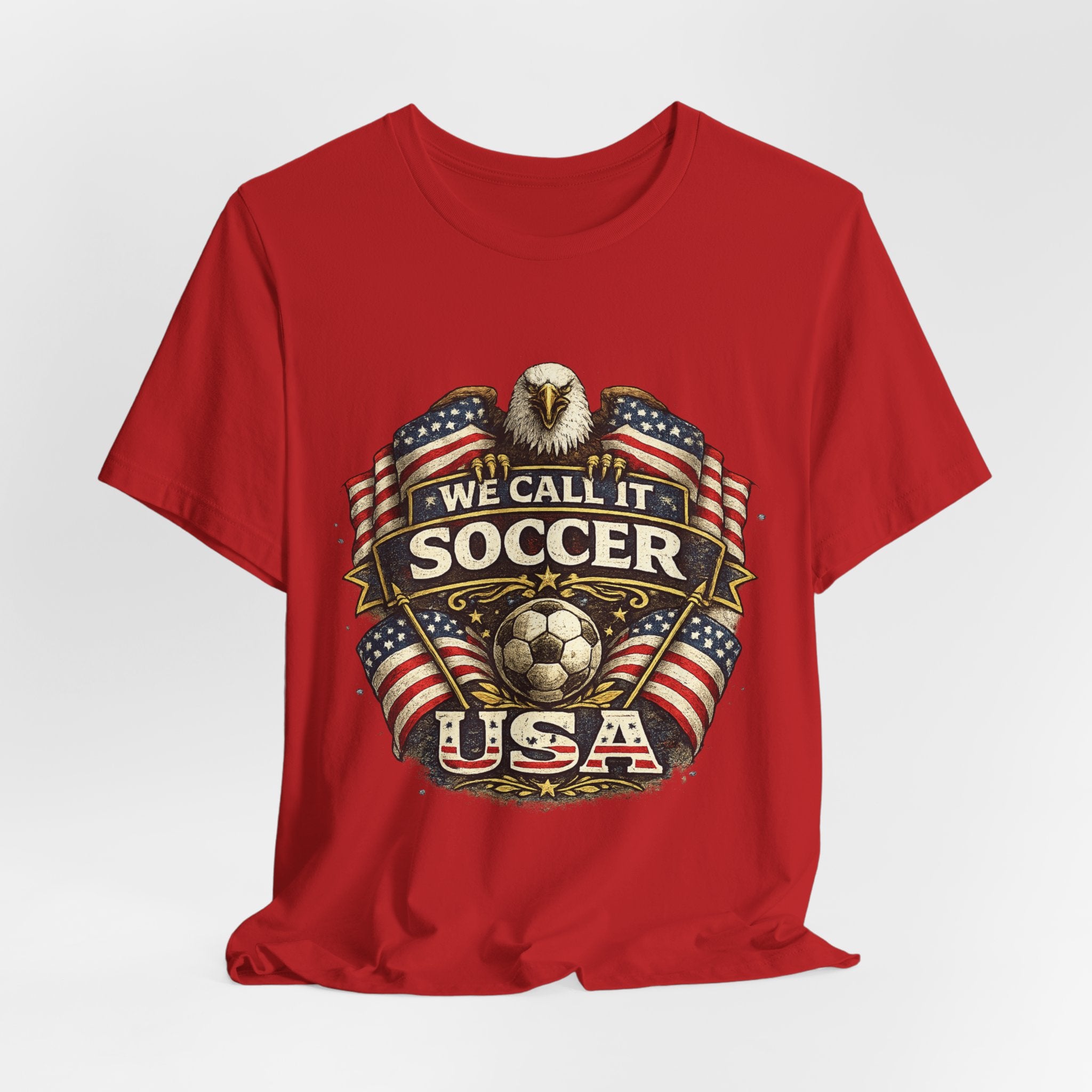 We Call It Soccer USA T-Shirt – Patriotic Eagle Soccer Tee