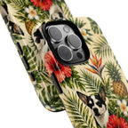 Tropical chihuahua Phone Case — Floral Pineapple Protective Tough Case